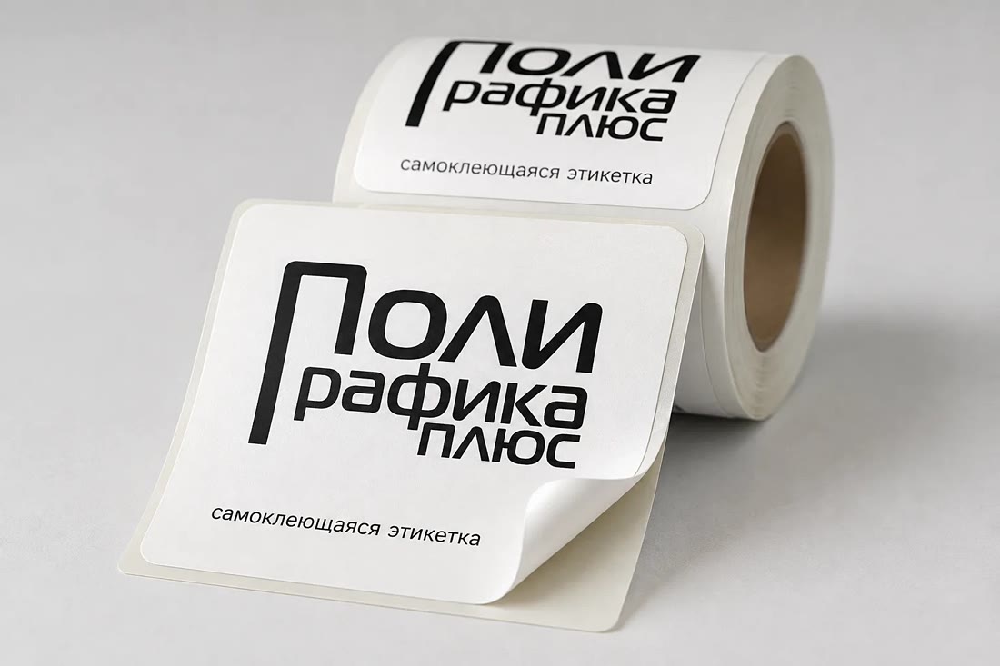 Самоклеящаяся этикетка в рулоне